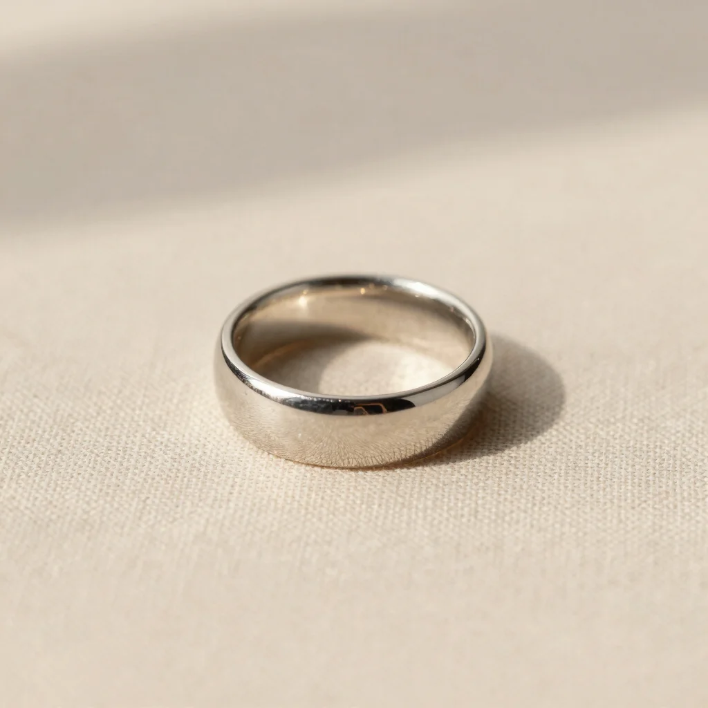Minimalistinis platus žiedas